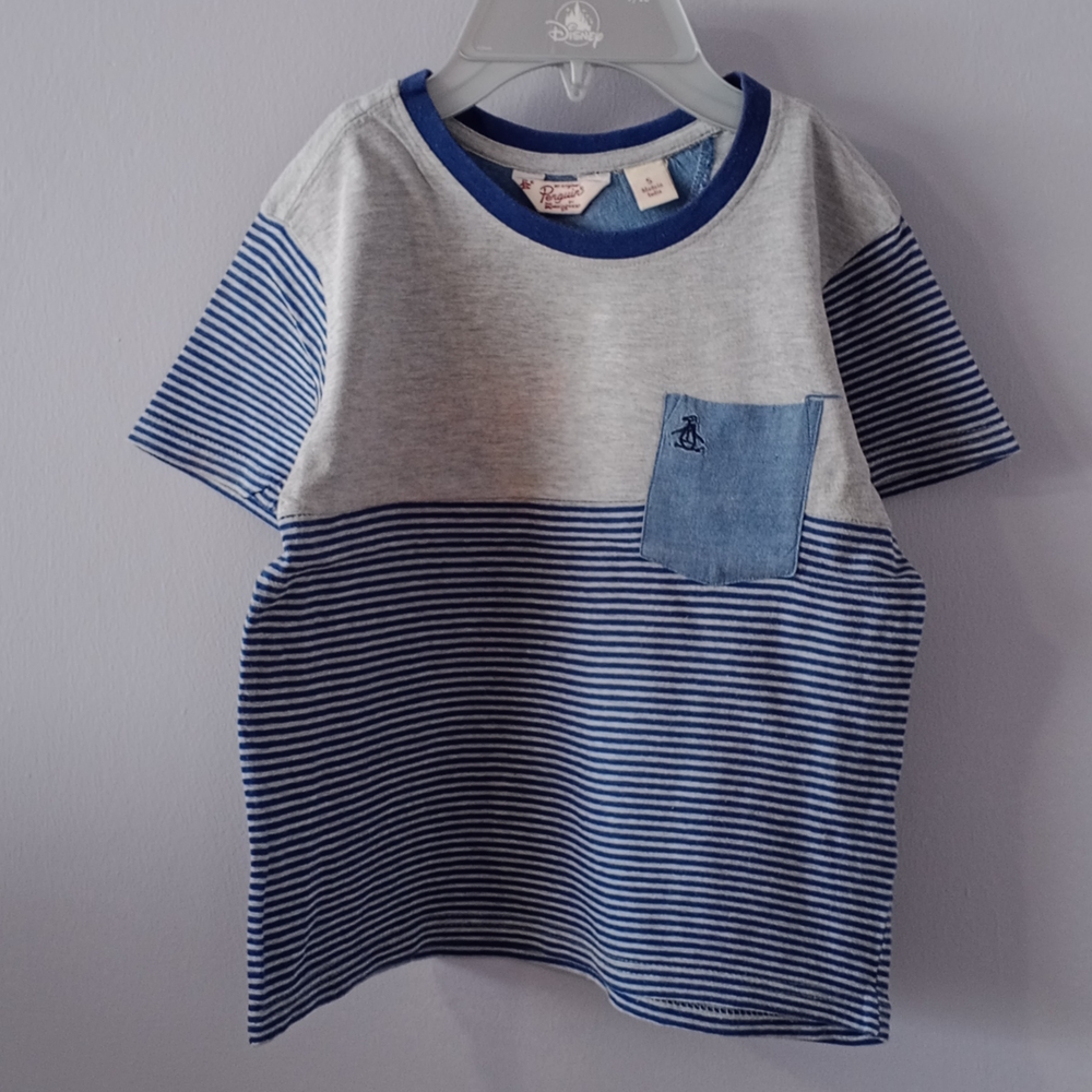 Blue Striped Kids T-Shirt